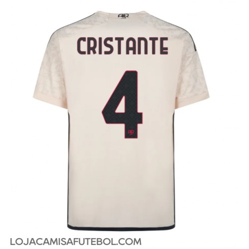 Camisa de Futebol AS Roma Bryan Cristante #4 Equipamento Secundário 2023-24 Manga Curta